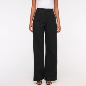 Abercrombie & Fitch Black Wide Leg Pants